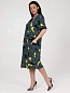 Женское платье "Ретро" ПлК-757 / Желтые треугольники